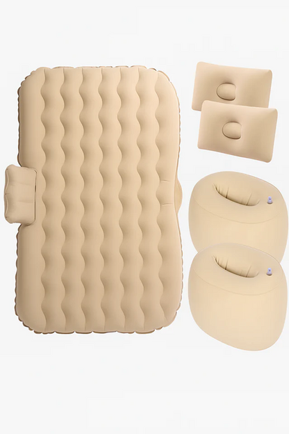 Car Inflatable Air Mattress Bed with 2 Pillows & Storage Piers, Beige | مرتبة هوائية للسيارة