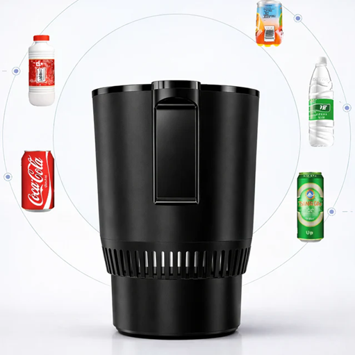 2-in-1 Smart Car Cup Cooler & Heater with LED Display, Touch Control | مبرد وسخان كوب السيارة