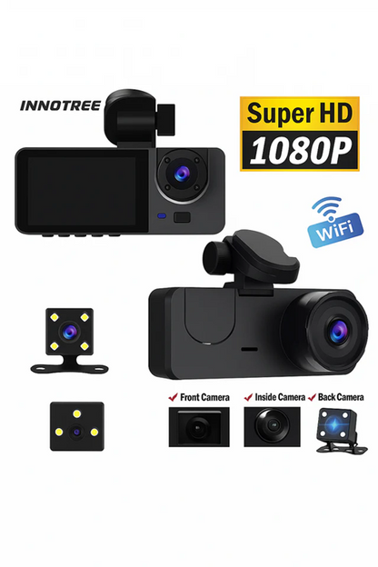 Vehicle DVR Dash Camera Full HD Night Vision Car Recorder | كاميرا DVR للسيارة
