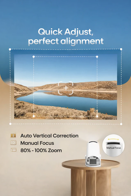 HY-300 Portable Mini Projector Full HD Home Cinema LED Video Projector | جهاز عرض مصغر HY-300