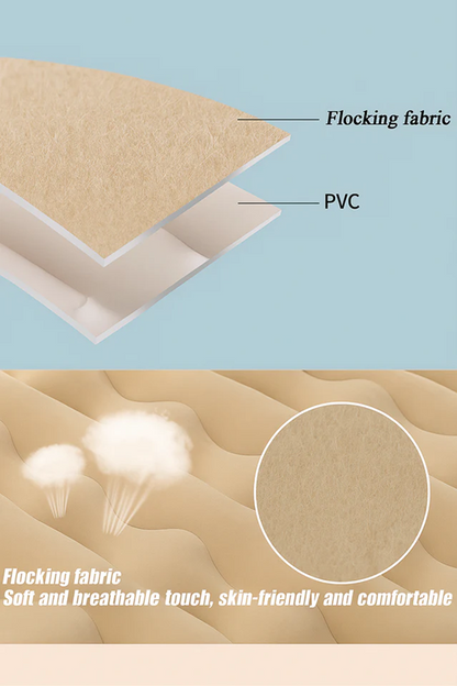 Car Inflatable Air Mattress Bed with 2 Pillows & Storage Piers, Beige | مرتبة هوائية للسيارة