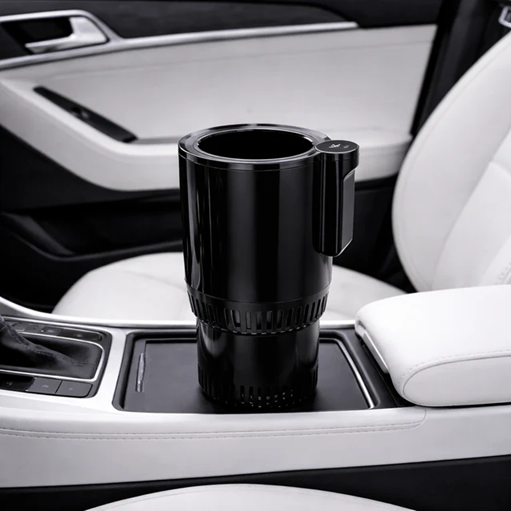 2-in-1 Smart Car Cup Cooler & Heater with LED Display, Touch Control | مبرد وسخان كوب السيارة
