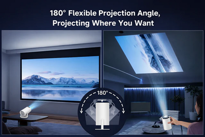 HY-300 Portable Mini Projector Full HD Home Cinema LED Video Projector | جهاز عرض مصغر HY-300