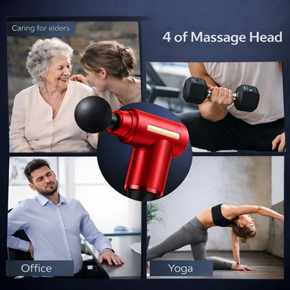 Cordless Massage Gun – 6 Speeds, Deep Tissue, USB-C Fast Charge | مسدس تدليك لاسلكي