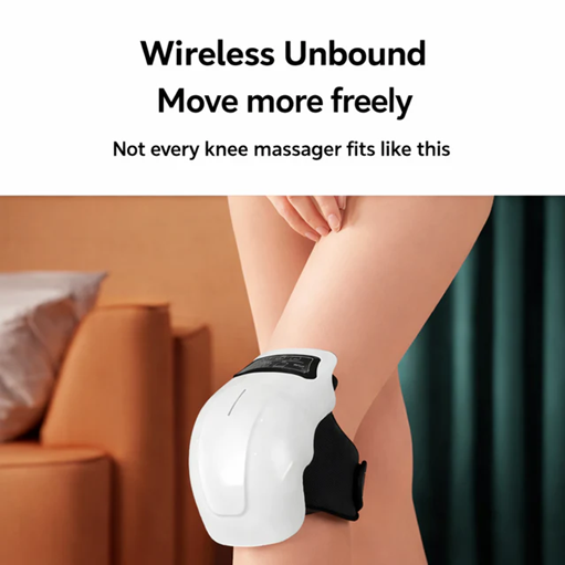 Electric Heated Knee Massager with Vibration Therapy Joint Pain Relief | جهاز تدليك الركبة الكهربائي