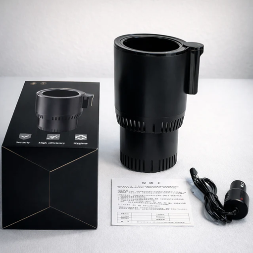 2-in-1 Smart Car Cup Cooler & Heater with LED Display, Touch Control | مبرد وسخان كوب السيارة