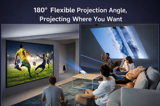 HY-300 Portable Mini Projector Full HD Home Cinema LED Video Projector | جهاز عرض مصغر HY-300
