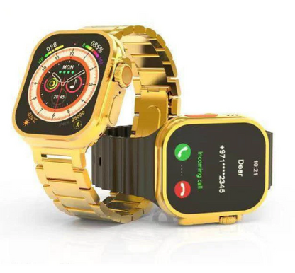 Smart Watch Series 8 Ultra-3 Gold Edition | ساعة ذكية Series 8 Ultra-3 الذهبية