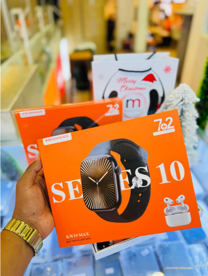 Smart Watch Series 10 KW55 Max   | ساعة ذكية Series 10 KW55 Max سوداء