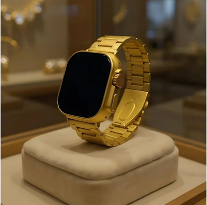 Smart Watch Series 8 Ultra-3 Gold Edition | ساعة ذكية Series 8 Ultra-3 الذهبية