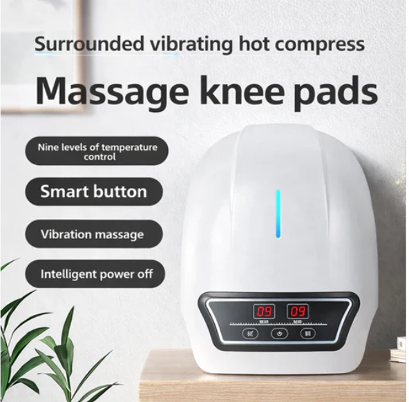 4-in-1 Knee Massager – Deep Heat, Red Light, Vibration & 3D Massage | جهاز تدليك الركبة 4 في 1