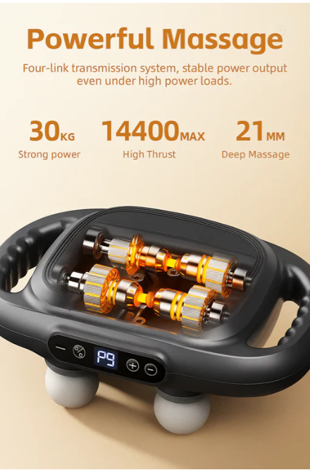 Cuifati 6-Head Massage Gun – Deep Tissue, 9 Levels & 9 Modes | مسدس تدليك Cuifati