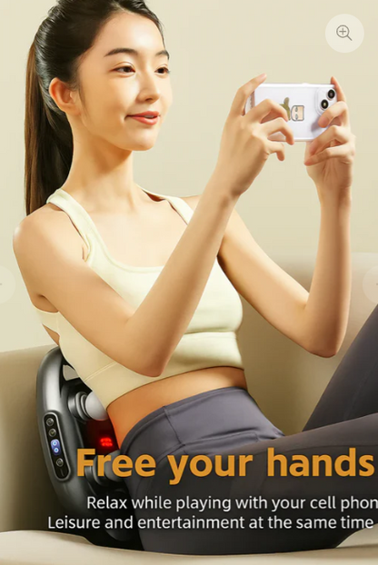 Cuifati 6-Head Massage Gun – Deep Tissue, 9 Levels & 9 Modes | مسدس تدليك Cuifati