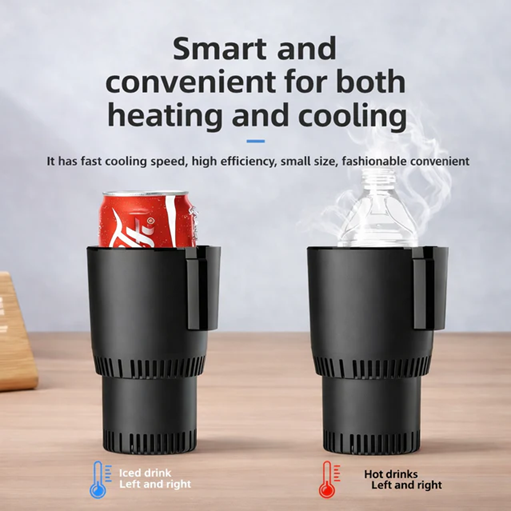 2-in-1 Smart Car Cup Cooler & Heater with LED Display, Touch Control | مبرد وسخان كوب السيارة
